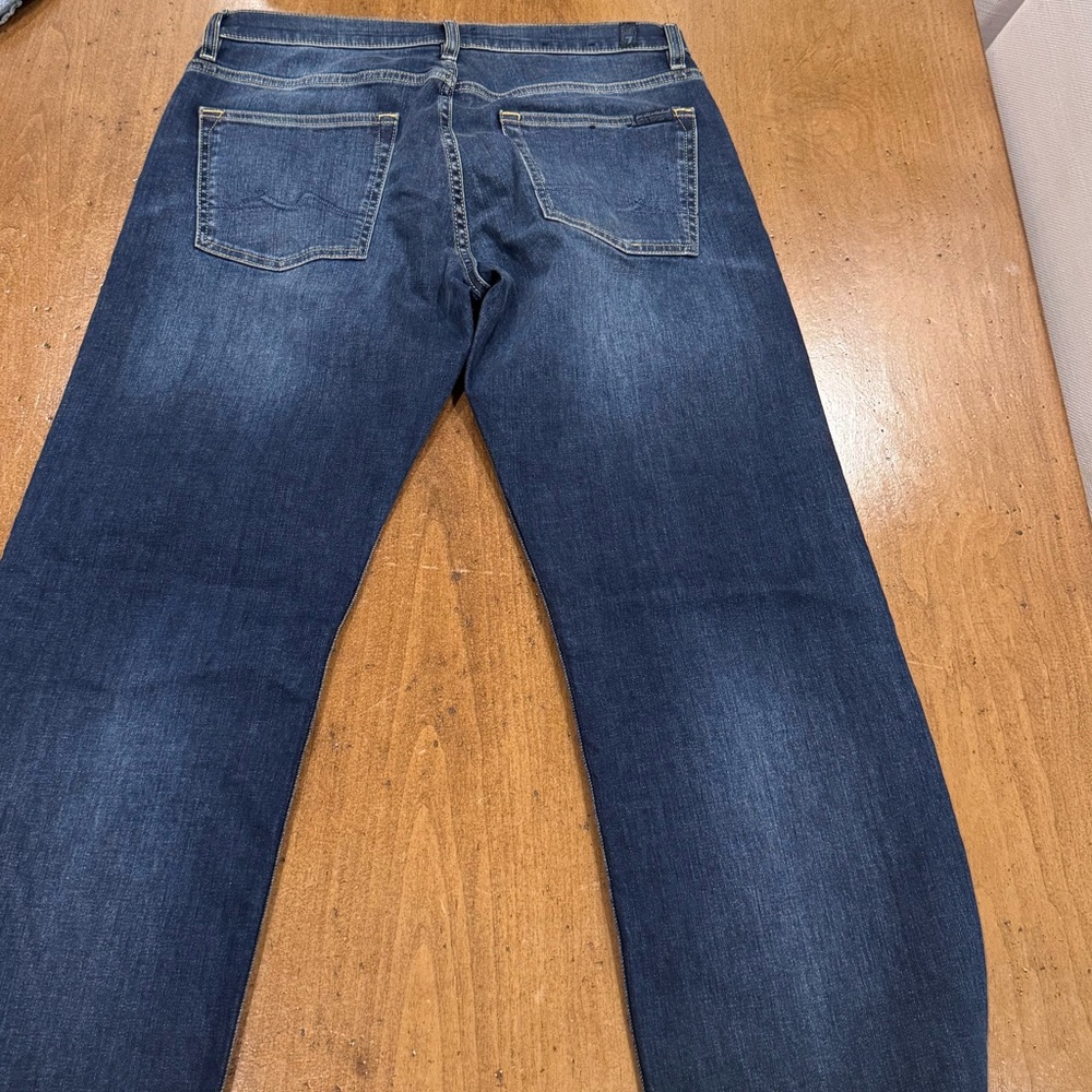 7 For All Mankind Blue Relaxed Jeans Timeless Comfort